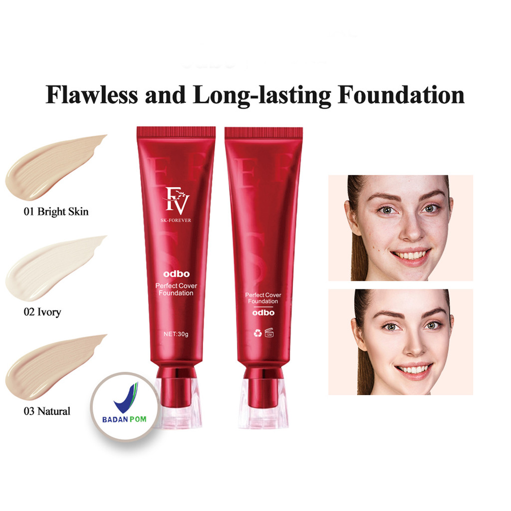 BPOM OdbO FV Perfect Cover Foundation Flawless And Longlasting Original 30g