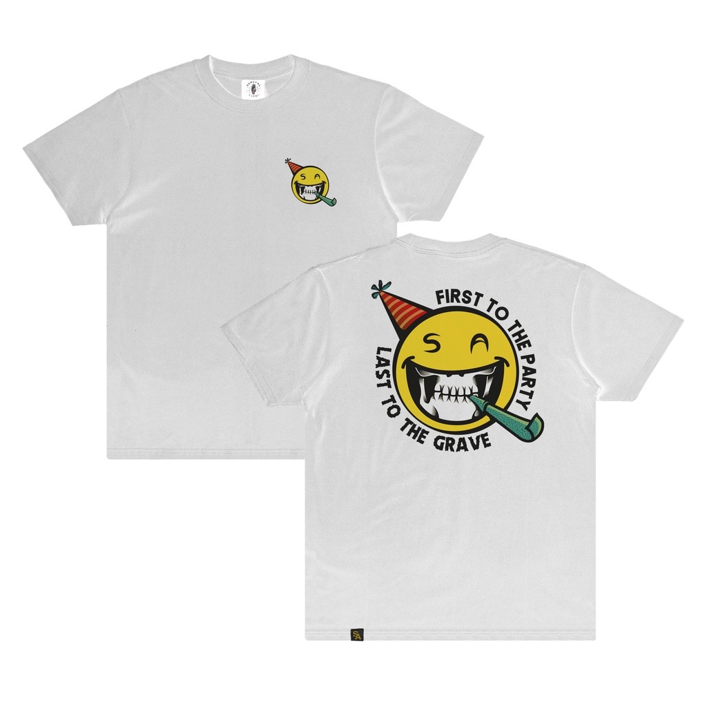 Sekepal Aspal - Grave Party Tshirt - White
