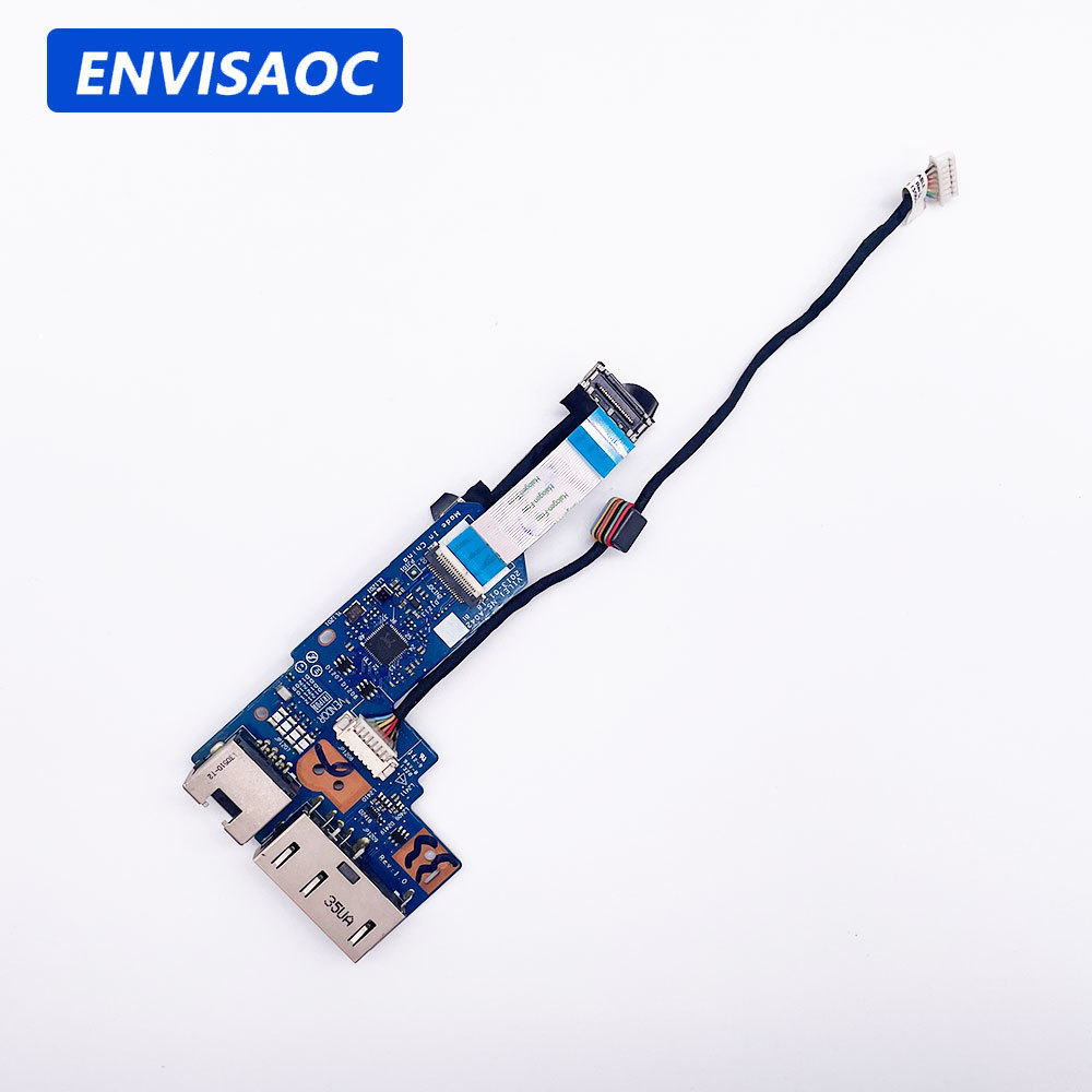 For Lenovo ThinkPad E431 E440 Laptop RJ45 Network card DC Power Jack DC-IN arging Flex Cable board N