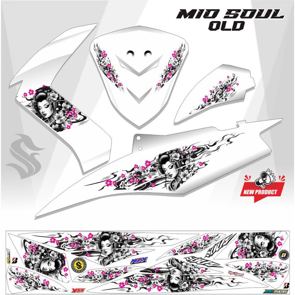STICKER POLET TEMPELAN STRIPING THAILOOK MIO SOUL OLD STICKER ALL MIO SOUL KARBU STRIPING VARIASI TH