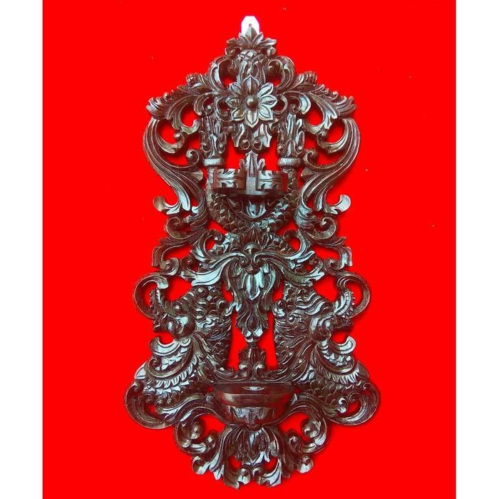 Blawong Stand Jagrak Keris Motif Ukiran Naga Nogo Siluman Kembar BK2