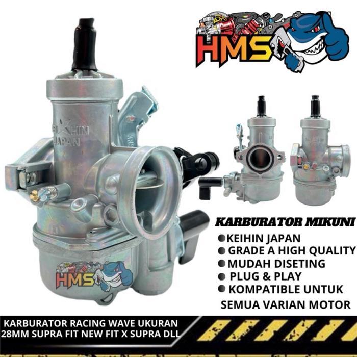 KARBU KARBURATOR RACING 24 28 MM KARISMA SUPRA X 125 LAGENDA ASTREA PRIMA HONDA WIN C70 COCOK UNTUK 