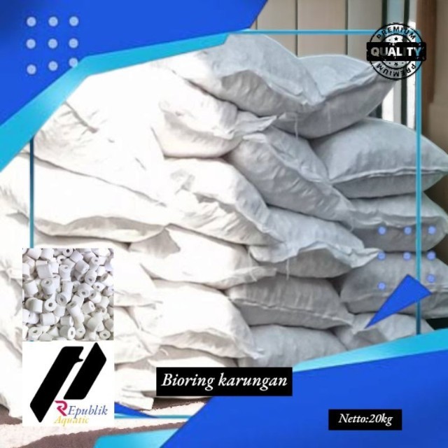 Bioring karungan / bioring / media filter / media filter aquarium / media filter koi / media filter 