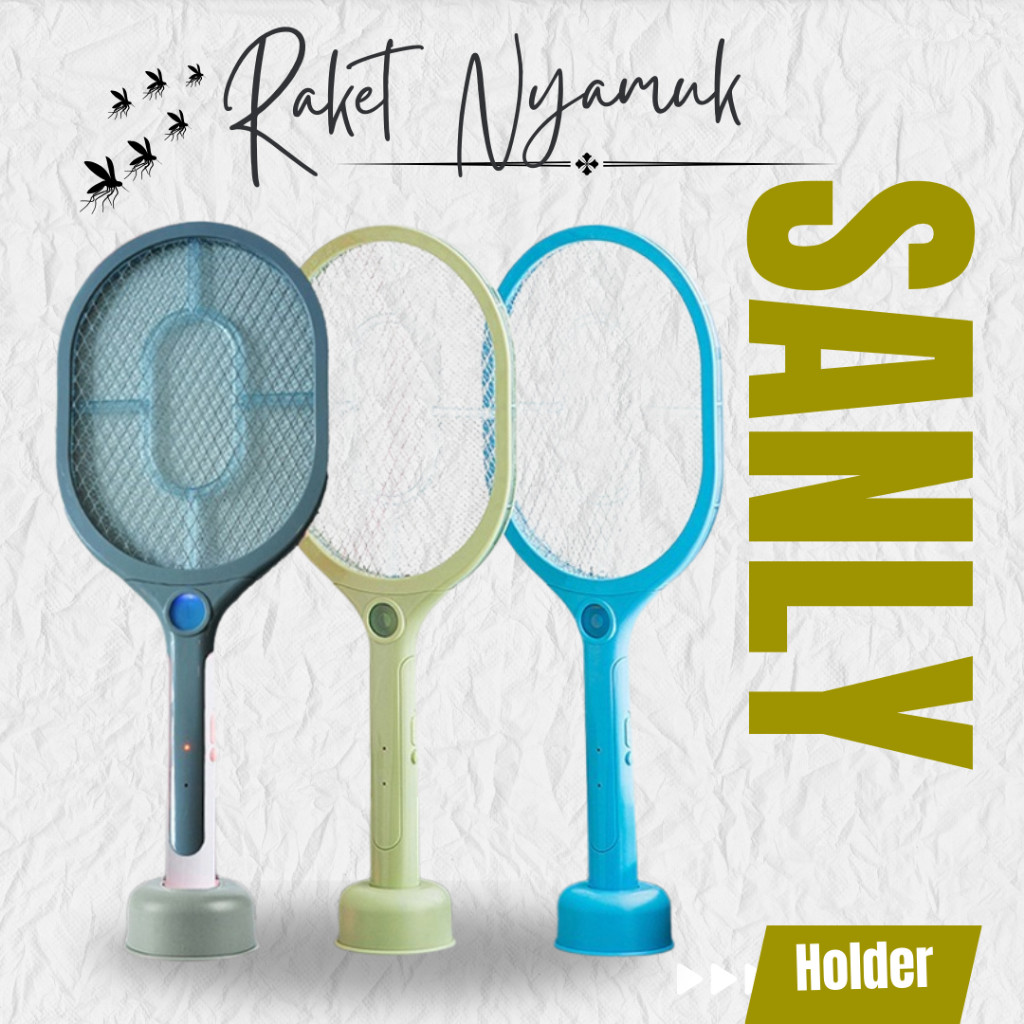 NEW RAKET NYAMUK SANLY / Rakek led pembasmi nyamuk ORI