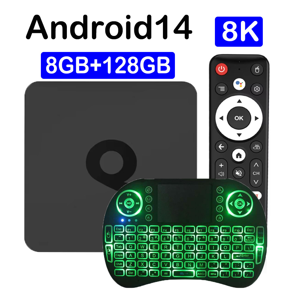 Android14 TV Box 8GB 32GB 64GB 128GB Allwinner H313 Dual Wifi 5G Smart TV Box Android 14 Google Voic