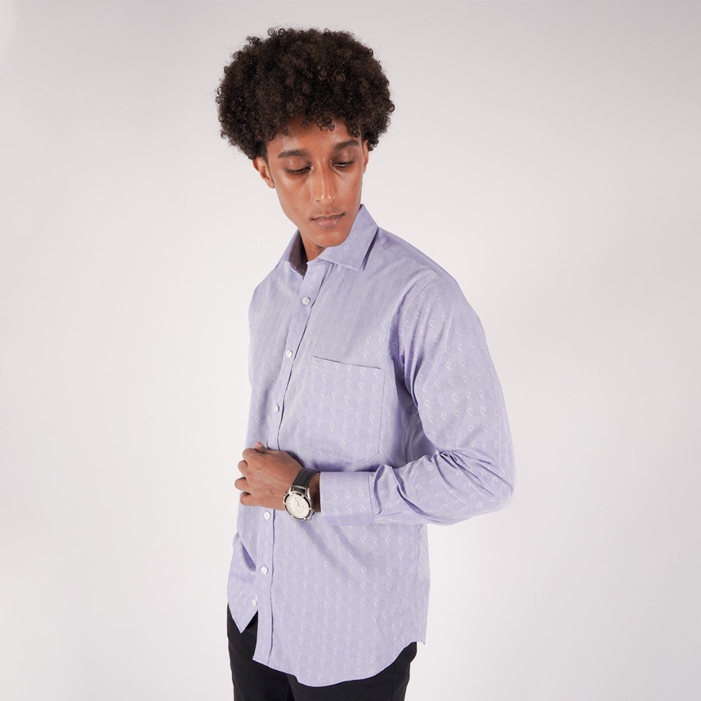 Kemeja Guy Laroche Lengan Panjang Brome Blue