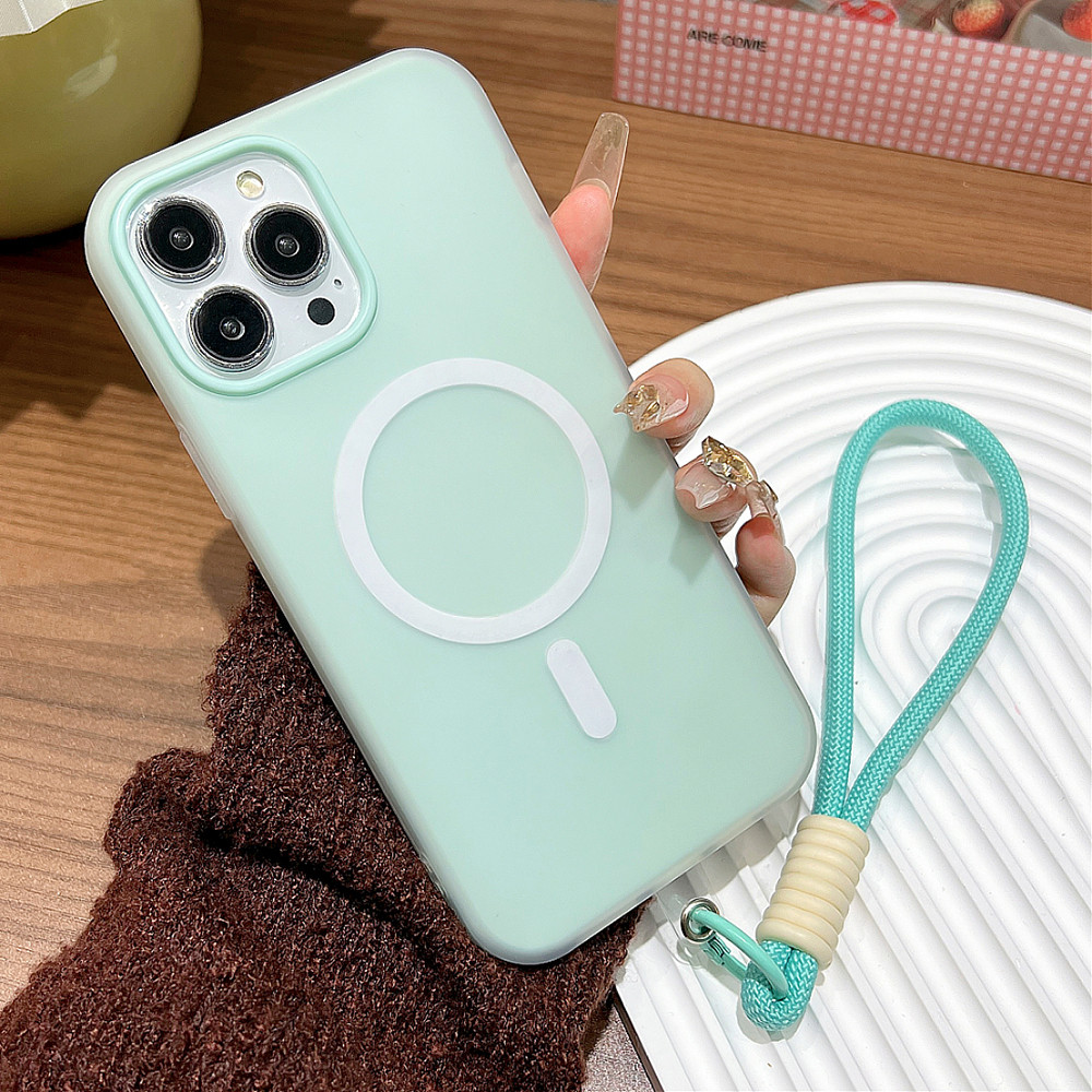 Tali HP Lanyard Wireless Charging Hp Case Untuk IPhone 11 12 13 14 15 16 Pro Max IPhone 13 Magsafe C