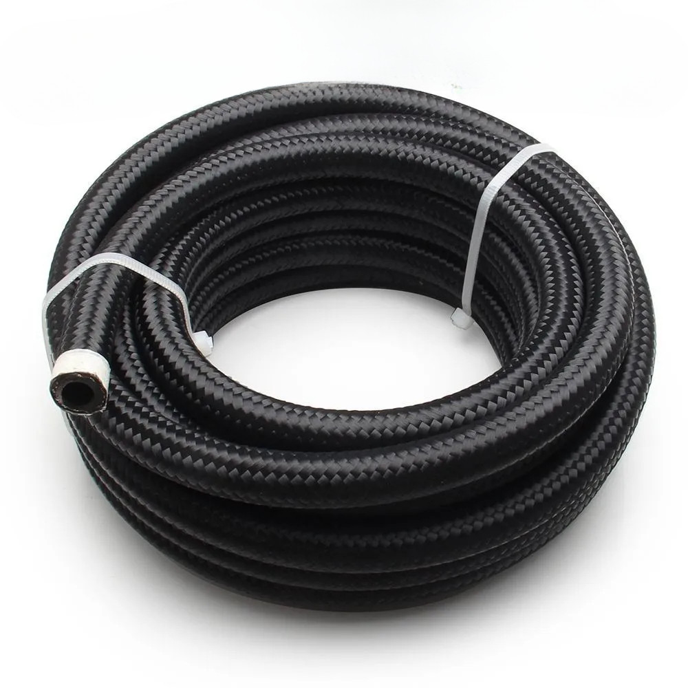 3M 5M 6M Oil Fuel Hose Oil Gas Line AN4 AN6 AN8 AN10 AN12 10FT Cooler Hose Line Nylon Stainless Stee