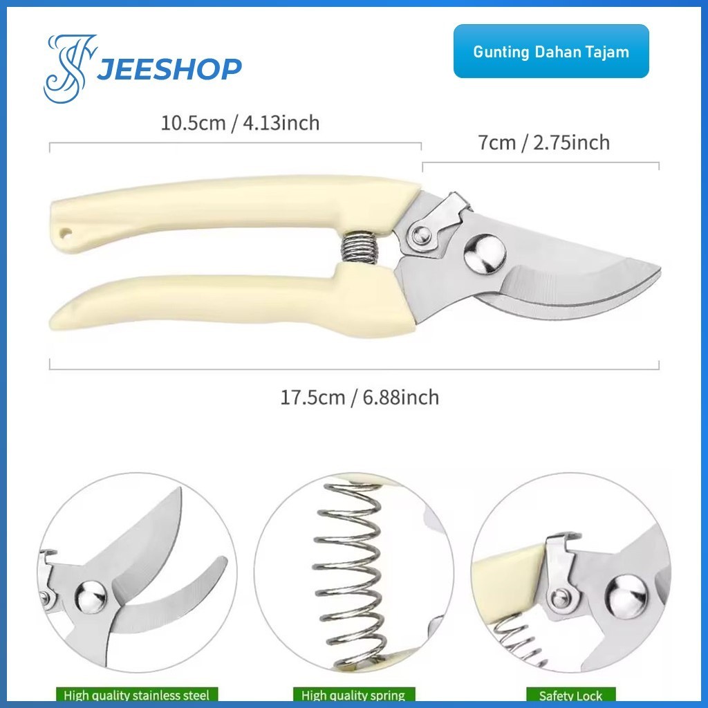 (GROSIRAN) Gunting Dahan Ranting Bunga Tanaman Gunting Alat Berkebun Potong Tanaman Pruning Shears S