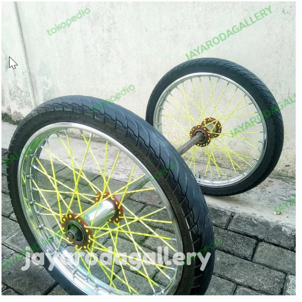 Roda Gerobak Velg Ring 17 Ruji + As