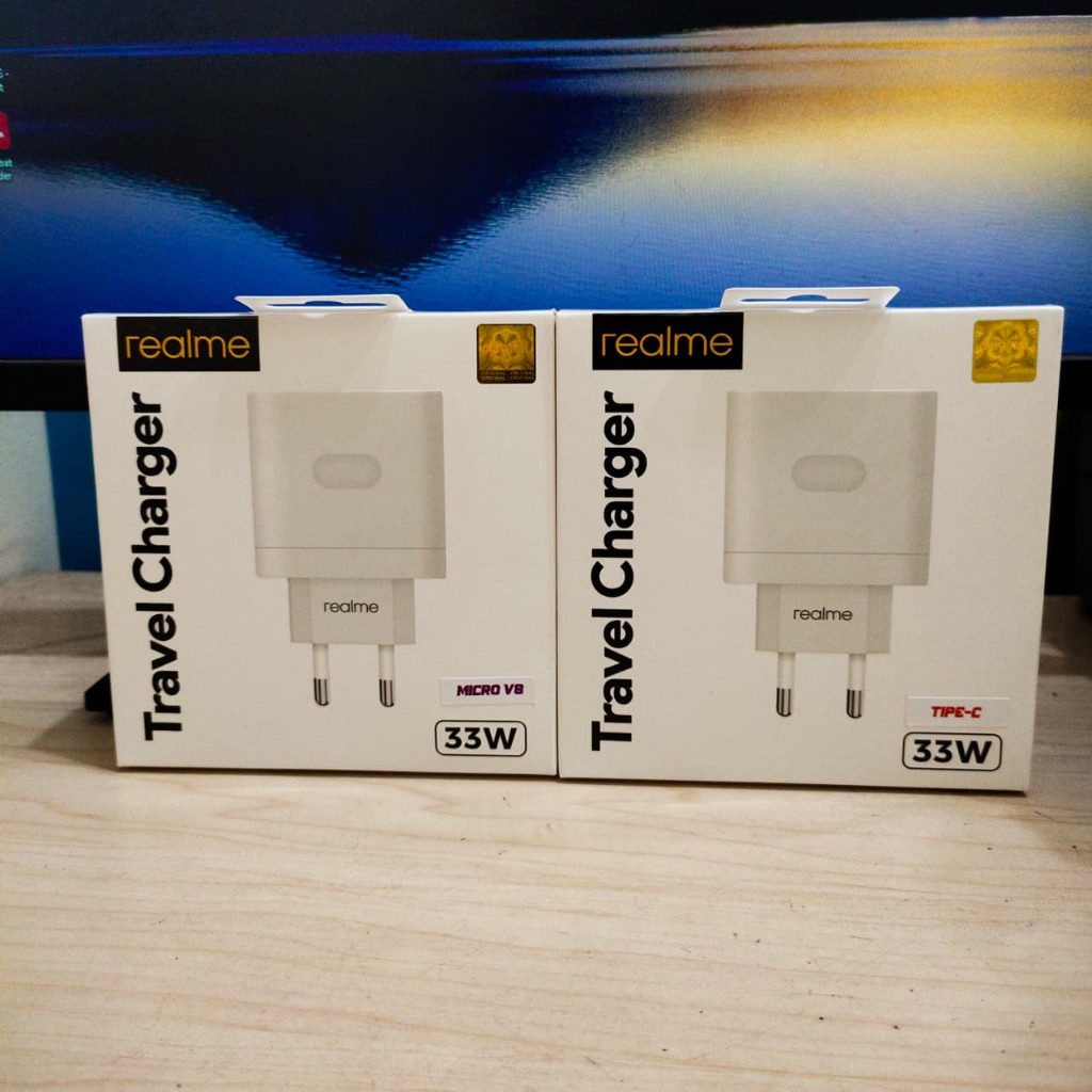 Charger Realmi 33W Original 100% Supervooc Super Dart Pengisian Daya Cepat untuk Realme 8 7 X3 X7 Q3