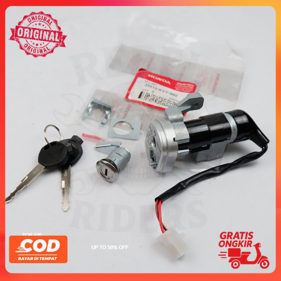 Kunci Kontak Assy Honda Beat Karbu - KVY original part rider motor