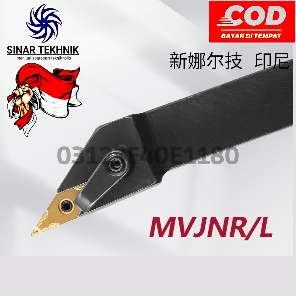 Holder Bubut Luar MVJNR 1616H16 Tanpa Insert Cocok Untuk Mesin Bubut CQ6230