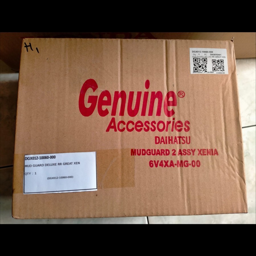 mudguard mud guard xenia 2016 2017 2018 deluxe ori - depan