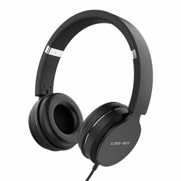 Log On Hear On 5 Headphone Headset Bando   Earphone Sporty - Hitam