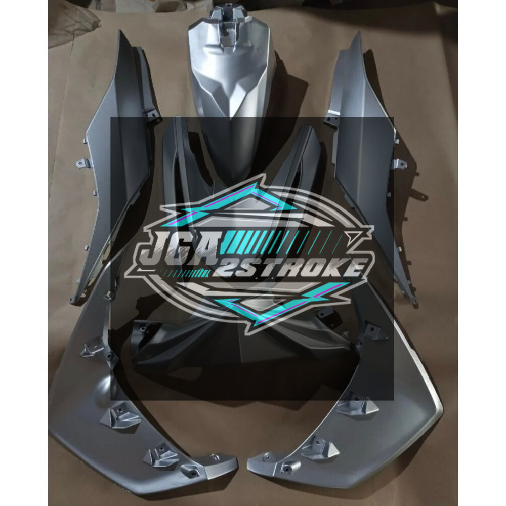 COVER BODY HALUS YAMAHA MIO M3 MIO Z 125 FULLSET BODI SET MIO Z MIO M3 125 WARNA SILVER
