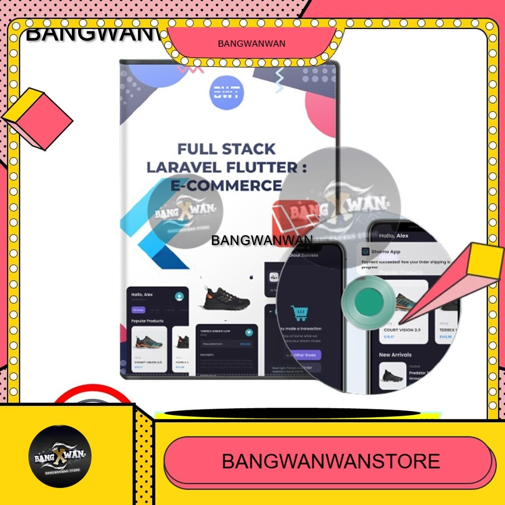 Ecourse Laravel Flutter Ecommerce Fullstack BWT TERMURAH