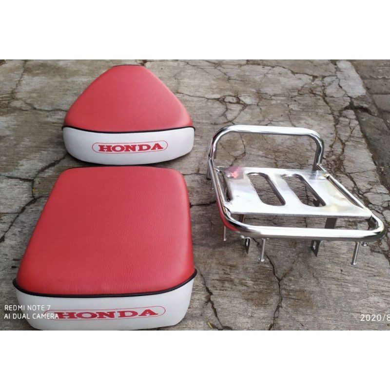 jok pisah honda c70 c50 merah putih