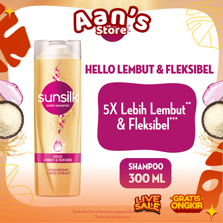 Sunsilk Super Shampoo Hello Lembut 300ml