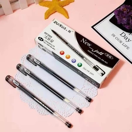 MUSO | 1BOX 12PCS | PEN PENA PULPEN ZUIXUA NEW JELL HITAM BERKUALITAS , BULPEN ZUIXUA BLACK