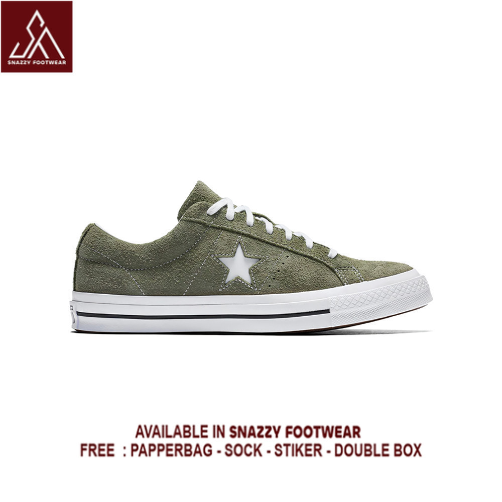 Sepatu Sneakers Converse One Suede Star Ox Field Surplus 100% Original Unisex