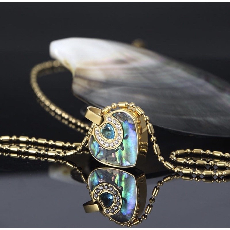 COD Kalung Kesehatan Quantum Pendant Gold Titanium