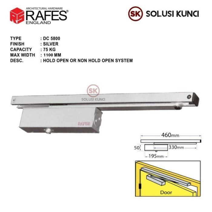 Door Closer 75 KG RAFES ENGLAND Hold Open System (DC 5800)
