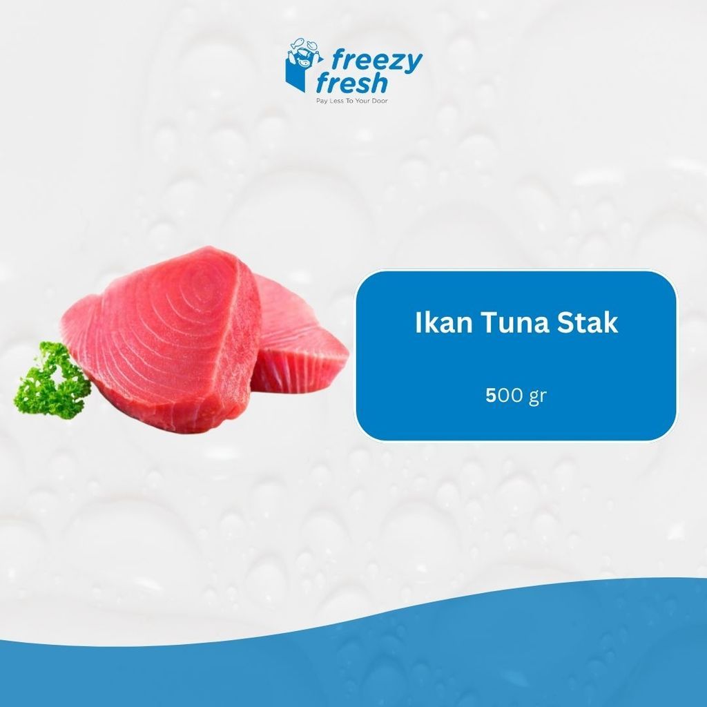 Ikan Tuna Steak (Fresh Tuna Fish) 500 Gram / SEGAR / BEKU / VACUMM PACK
