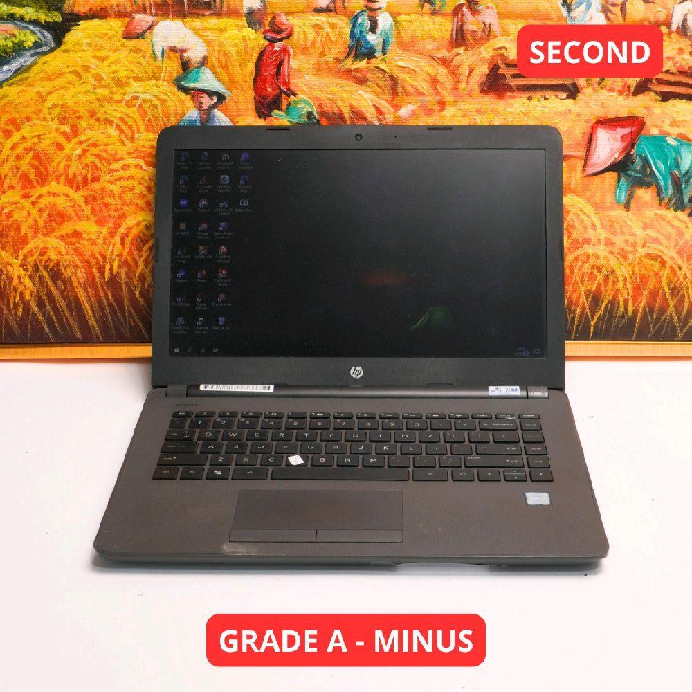 HP 240 G6 NOTEBOOK PC i3 7020U 4 GB (14") GRADE A - MINUS LAPTOP SECOND ORIGINAL SINAR MUTIARA CELL