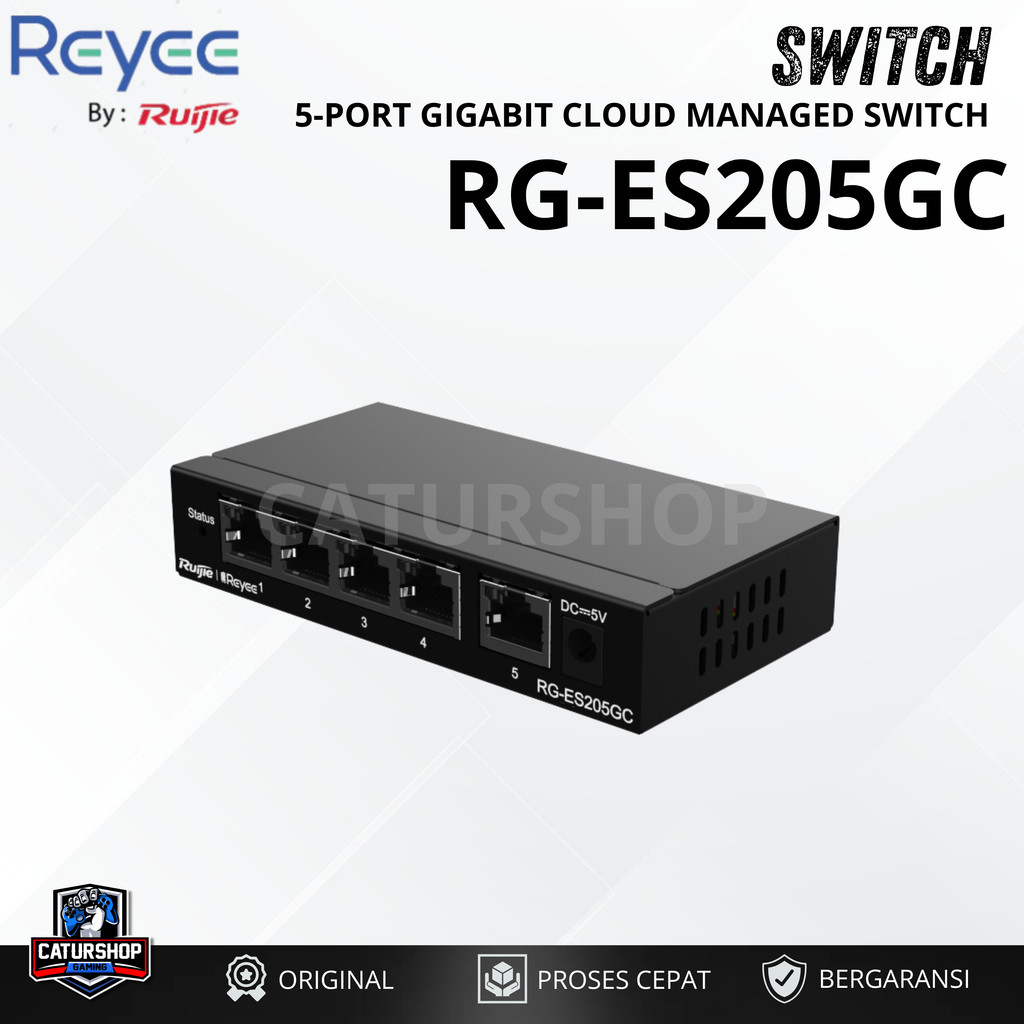 RUIJIE RG-ES205GC 5 Port Gigabit Cloud Managed Switch / ES205 GC / RG ES 205GC