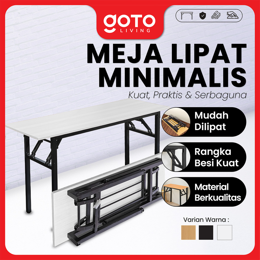Goto Aspire Table Meja Makan Kerja Belajar Lipat Portable Minimalis