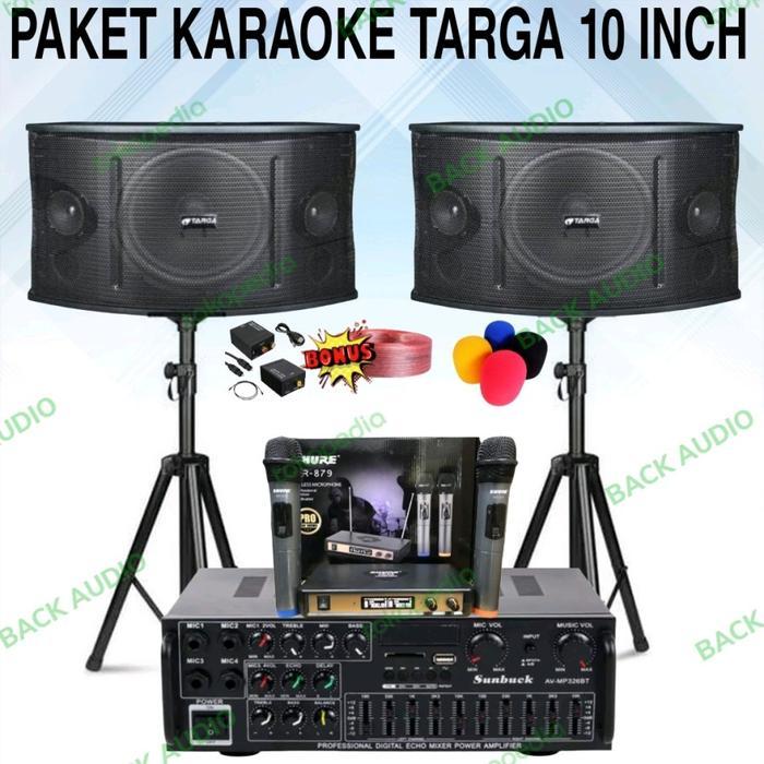 PAKET KARAOKE RUMAH 10 INCH TARGA PAKET KARAOKE AUDIO TOP KARAOKE