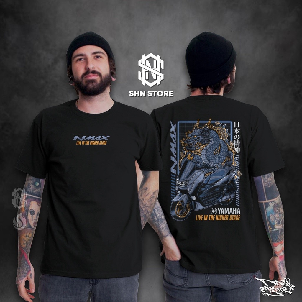 Kaos NMAX Terbaru Lengan Pendek Baju NMAX Touring Pakaian Pria Dewasa