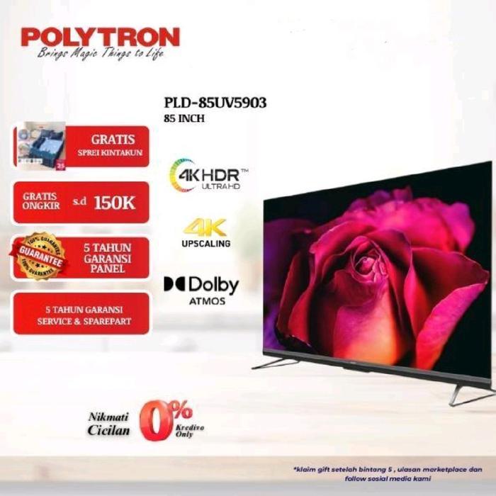 POLYTRON PLD-85UV5903 Google TV 85 Inch UHD 4K MiniLED Ouantum