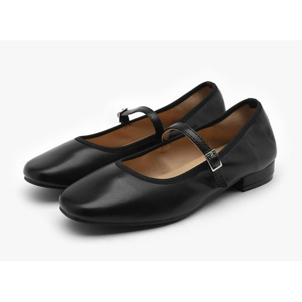 Sepatu Wanita Sappun Charlotte Maryjane Flats (2cm) Black