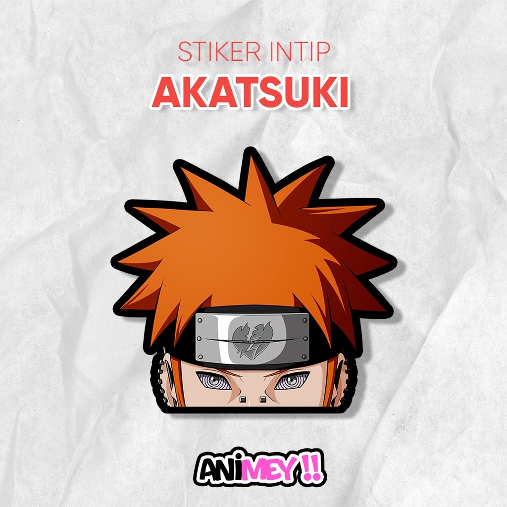 Sticker Intip Akatsuki Anime Naruto / Sticker Waterproof