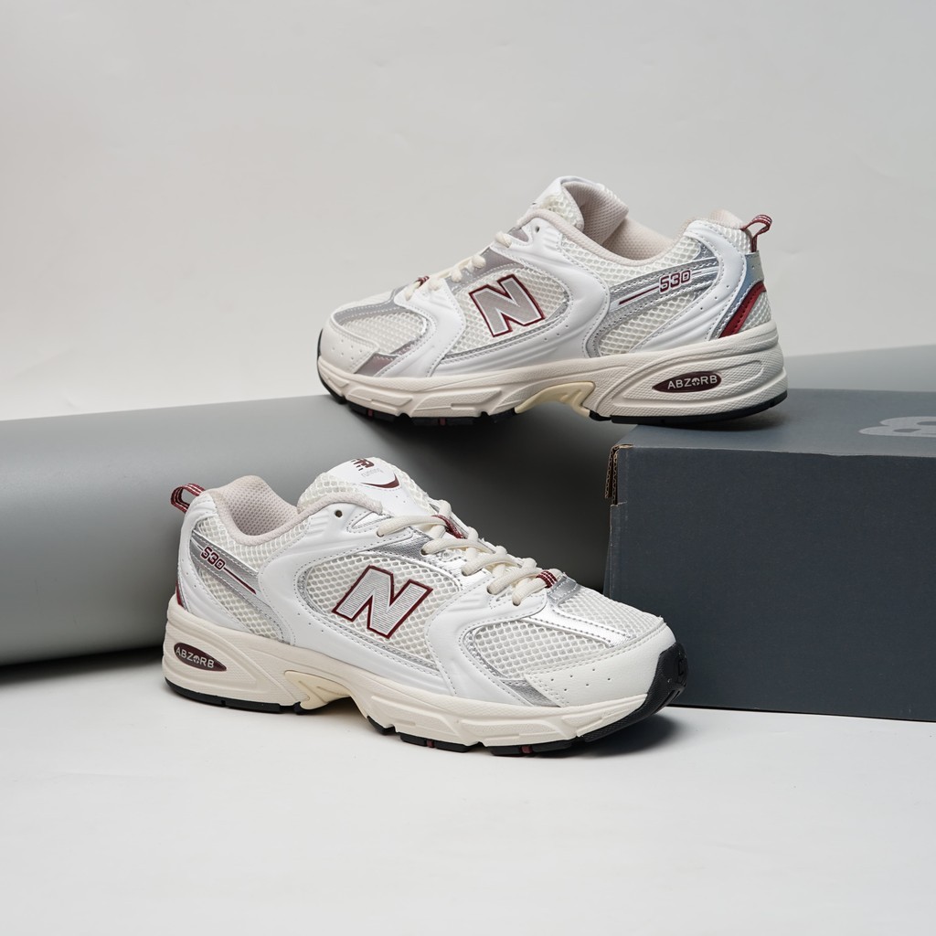 New Balance  530 Sea Salt Mercury Red