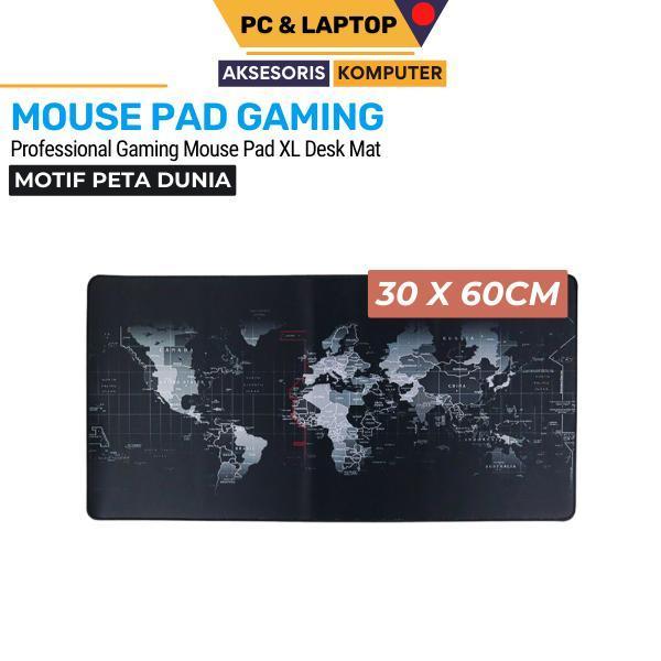 ZOE COMP Mousepad Gamming XL Peta Dunia - 300 x 800 mm - 30 x 60 cm