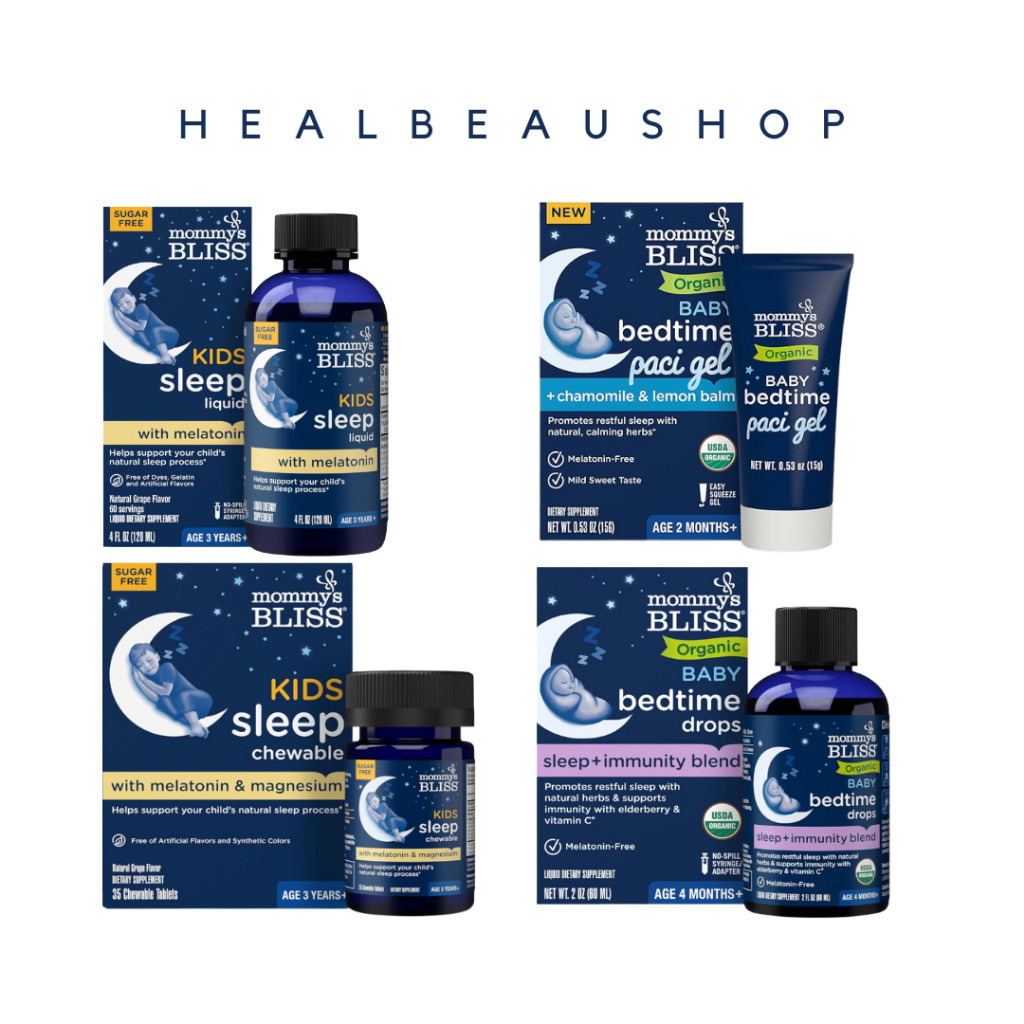 Mommy's Bliss Melatonin  Kids Sleep Calming Melatonin Magnesium chewable Ori US