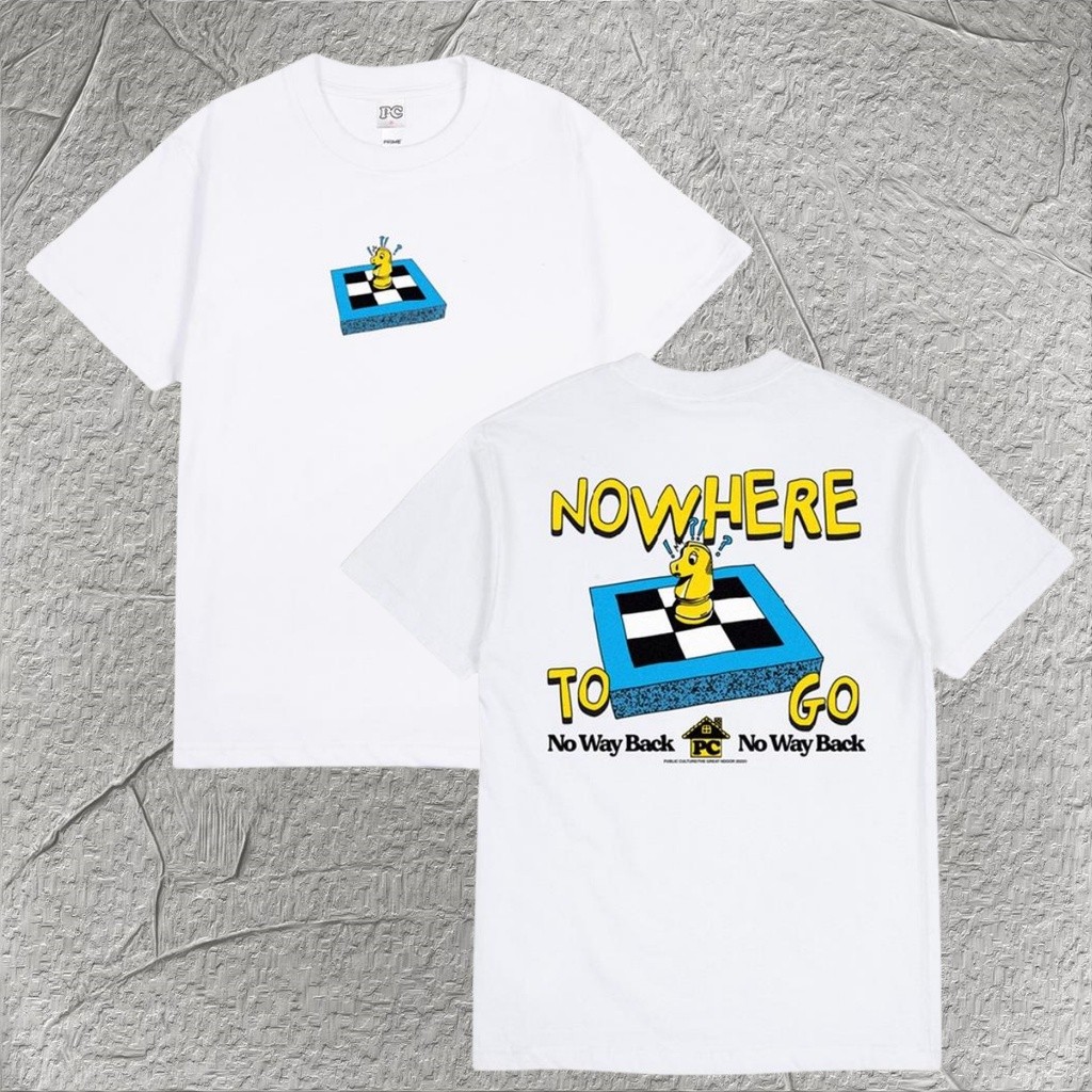 COD  Public Culture - Check Tee - White Fashion T-Shirt