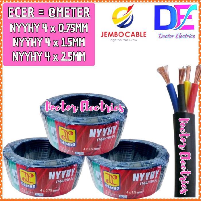 [ECER] JEMBO KABEL SERABUT CABLE NYYHY 4x2.5mm 4x2,5mm 4 x 2.5mm 4 x 2,5mm