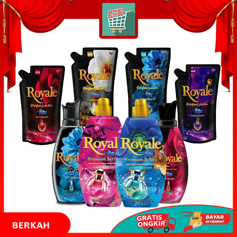 ROYALE PEWANGI SOFTENER SO KLIN 750 ML REFILL - 600 ML BOTOL ALL VARIAN BRH