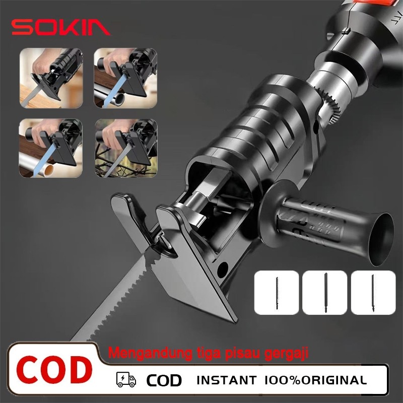 [krakatauview] SONKIN Gergaji Kayu Listrik Gergaji Listrik Bolak-Balik Gergaji Listrik Portabel