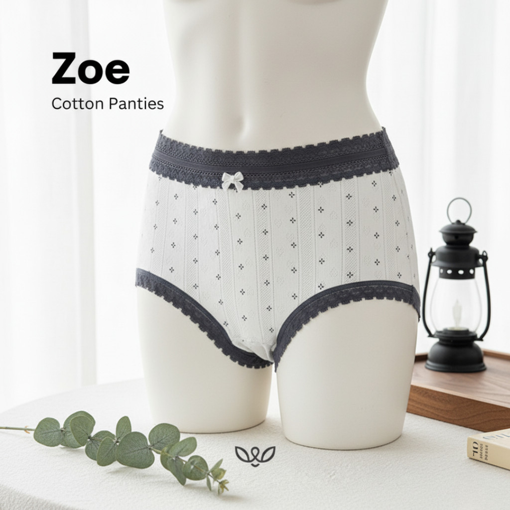 WERME - ZOE COTTON PANTIES / MIDWAIST COTTON PANTIES / PASTEL COTTON PANTIES