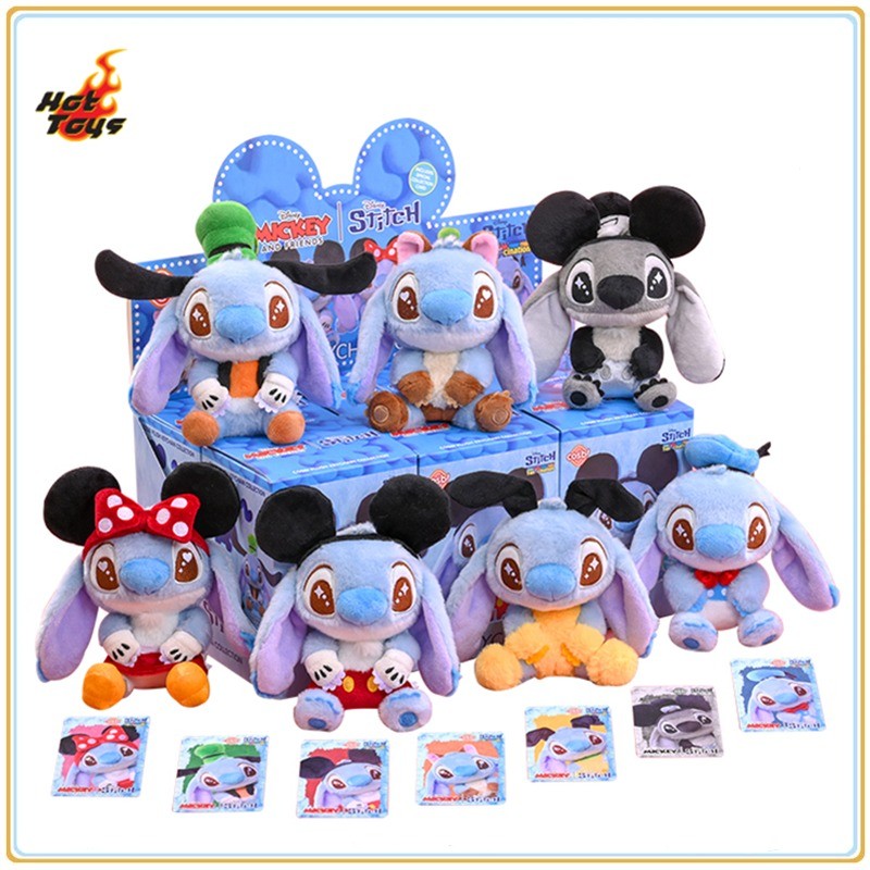 BEATRIZA STORE In Stock Hot Toys Original Lilo & Stitch Fanatic Series Mickey and Friends Plush Pend