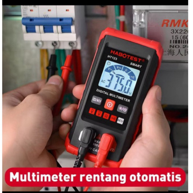 [BA] Habotest HT123 Multimeter Digital Layar Besar