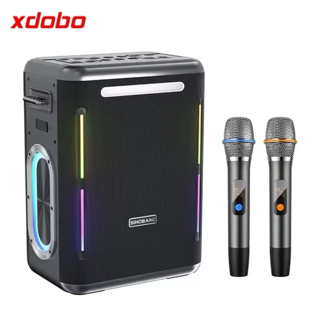 (bisa kirim instant) speaker xdobo  party 1981 300wat speaker karaoke include mic wireless 2pcs