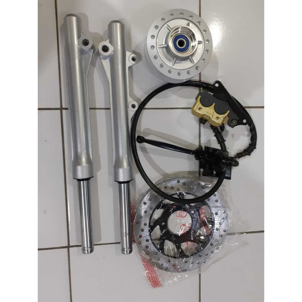 Terlaris FULL SET Rem Cakram Standard Depan SUPRA X LAMA GRAND C70 Shock Depan Standart As Tabung Pl