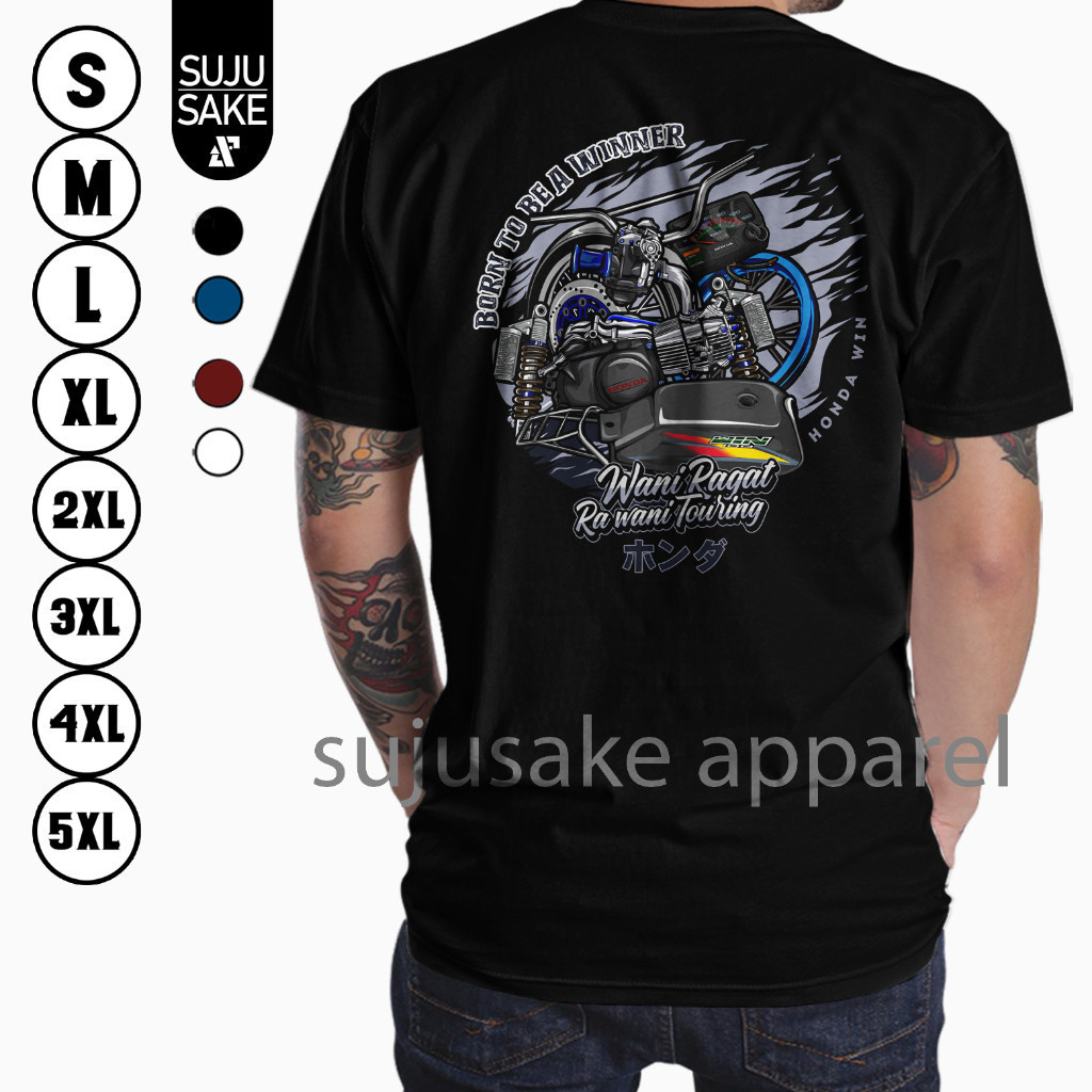 Baju Kaos Atasan Ragat Honda Win 100 Distro Original Sujusake Apparel Terbaru FH