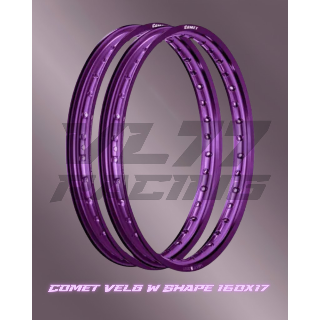 Velg Rim Comet W Shape Ring 17 x 160/160 Purple / Ungu